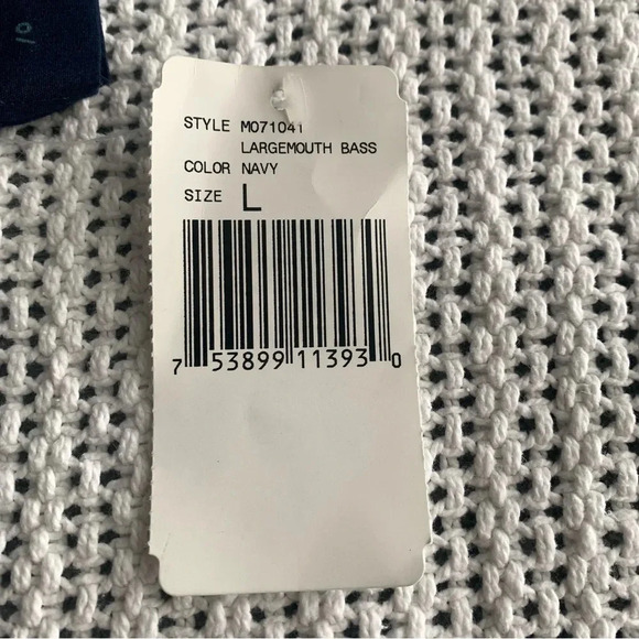 Vintage Largemouth Bass Print All Over Fishing Outdoor Shirt Button Down L New! - Picture 9 of 9